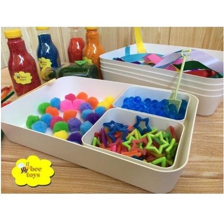 Tray mainan sensory/tray montessori
