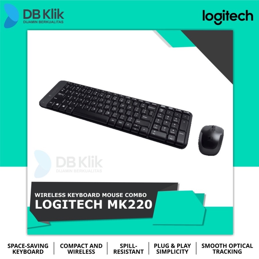 Keyboard Mouse Wireless Logitech MK220&quot;Logitech MK220&quot;