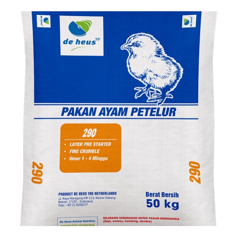 PAKAN AYAM PETELUR STARTER LAYER 290 DE HEUS ( 1 kg )