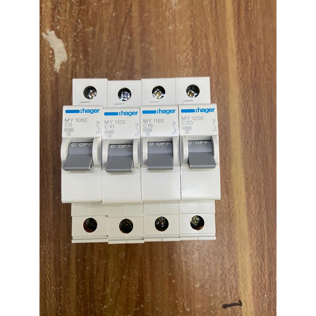 HAGER MCB 1 PHASE 6A / 10A / 16A / 20A / 25A