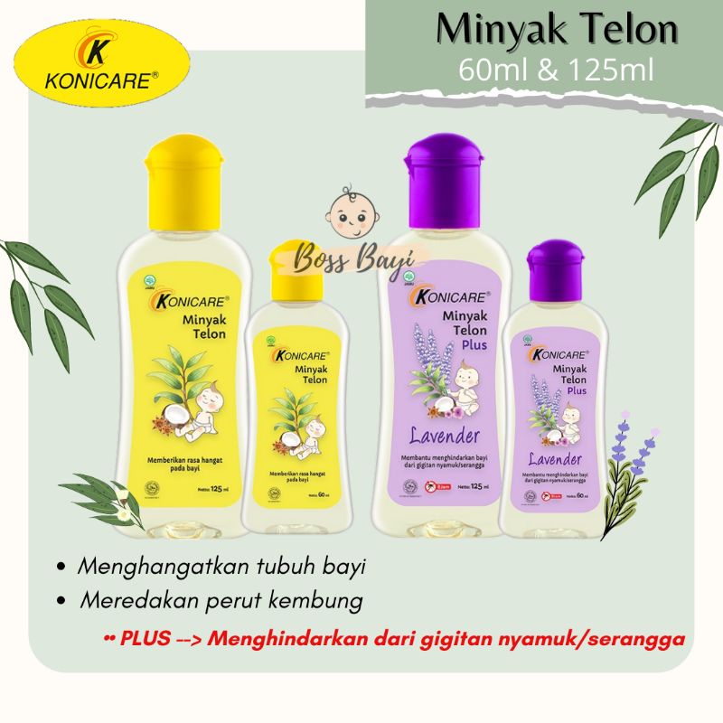 KONICARE - Minyak Telon dan Minyak Telon Plus 60ml 125ml