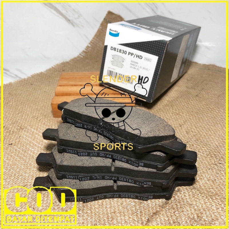 BRAKE PAD LIVINA DB 1830 HD - KAMPAS REM DEPAN NISSAN LIVINA MARCH BENDIX DB1830 HD