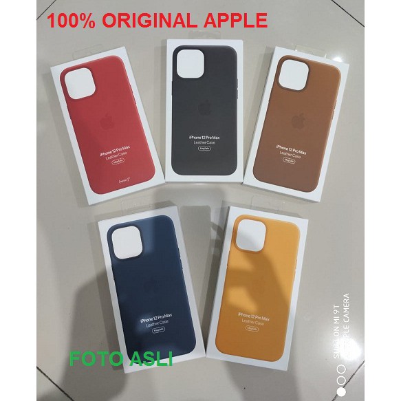 apple leather case magsafe iphone 12 pro max original 100  back case belakang kulit asli apple
