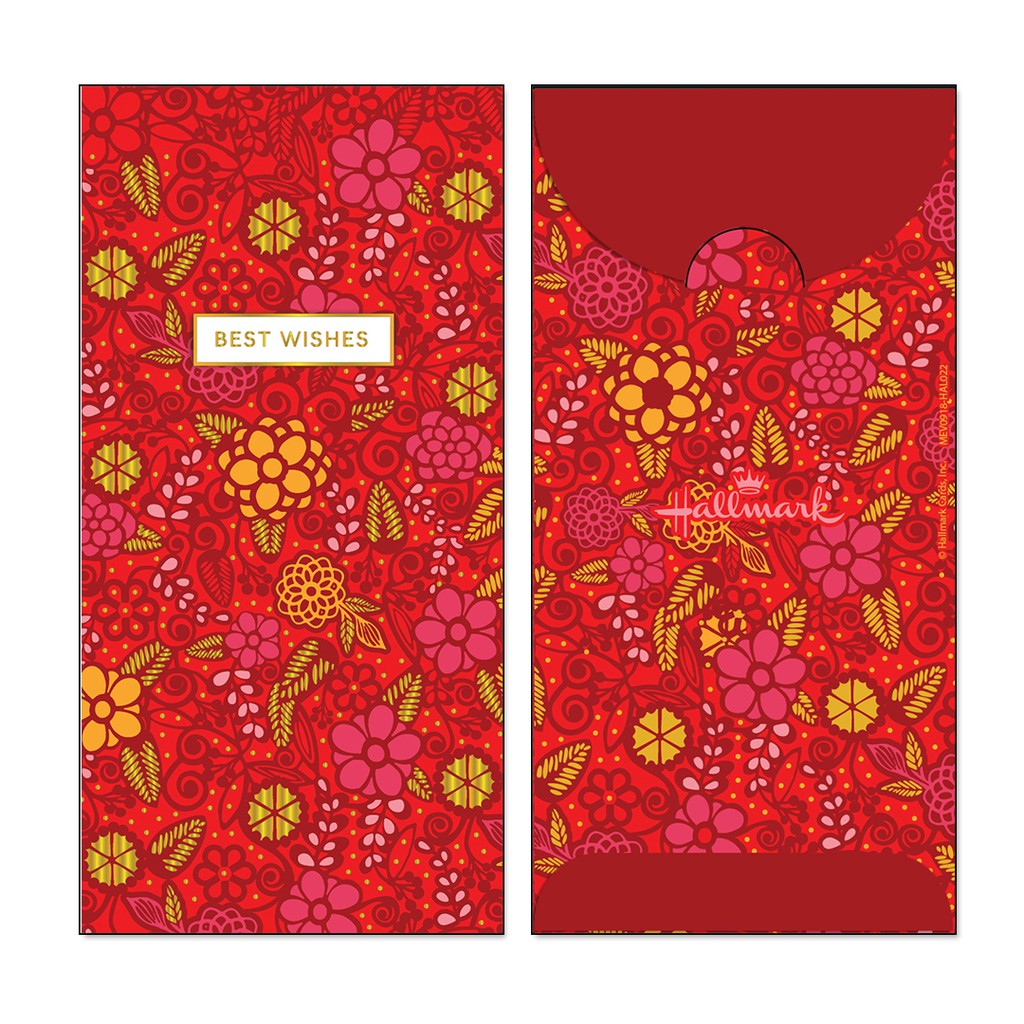

MONEY ENVELOPE LARGE - ANGPAO - AMPLOP UANG - HALLMARK - RED - HAL022