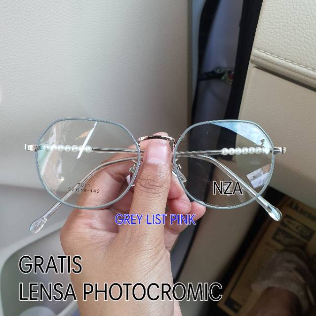 FRAME KACAMATA WANITA RETRO 7011 | KACAMATA MINUS | KACA MATA ANTI RADIASI | PAKET LENSA PHOTOCROMIC