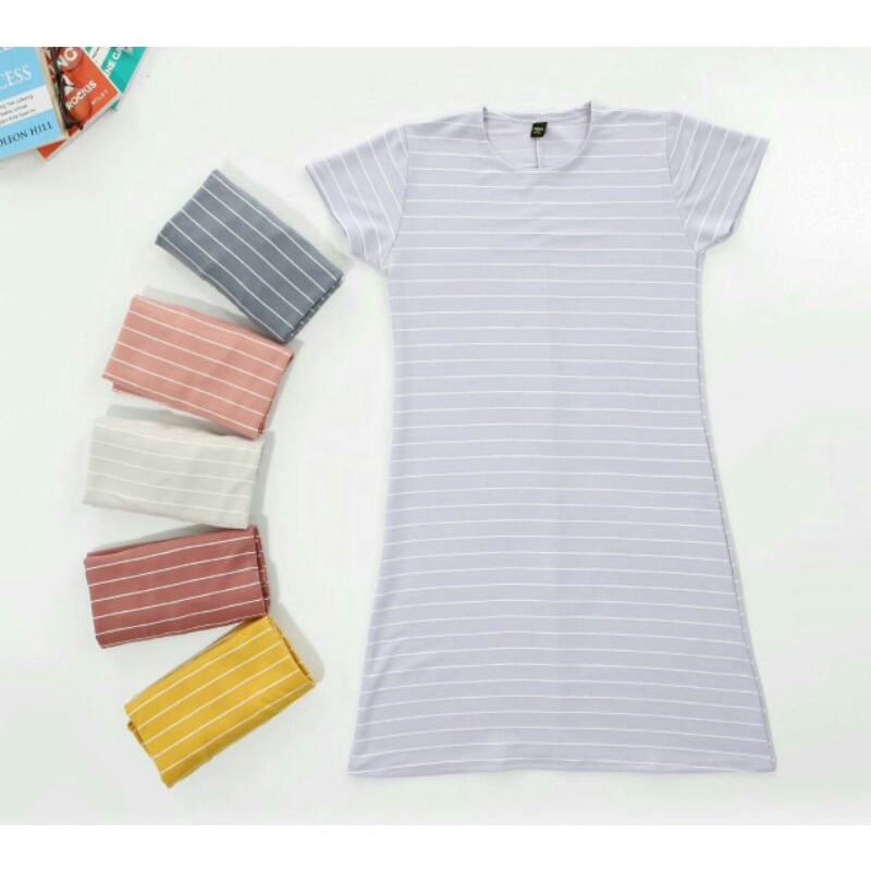 Tshirt Tunik kaos tunik salur pendek LEMONE