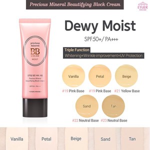 (ORIGINAL 100%) ETUDE HOUSE PRECIOUS MINERAL BB CREAM MOIST / FONDATION GLOWING KOREA ASLI MURAH