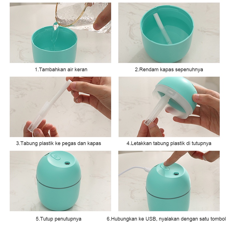 Humidifier Udara Purifier Air Diffuser Portable Pelembab Penjernih Udara AJ-4/ 3IN1