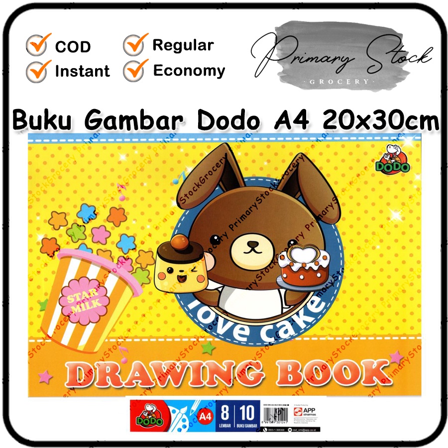 

Buku Gambar A4 Dodo 1 Pack Satuan Drawing Book A4