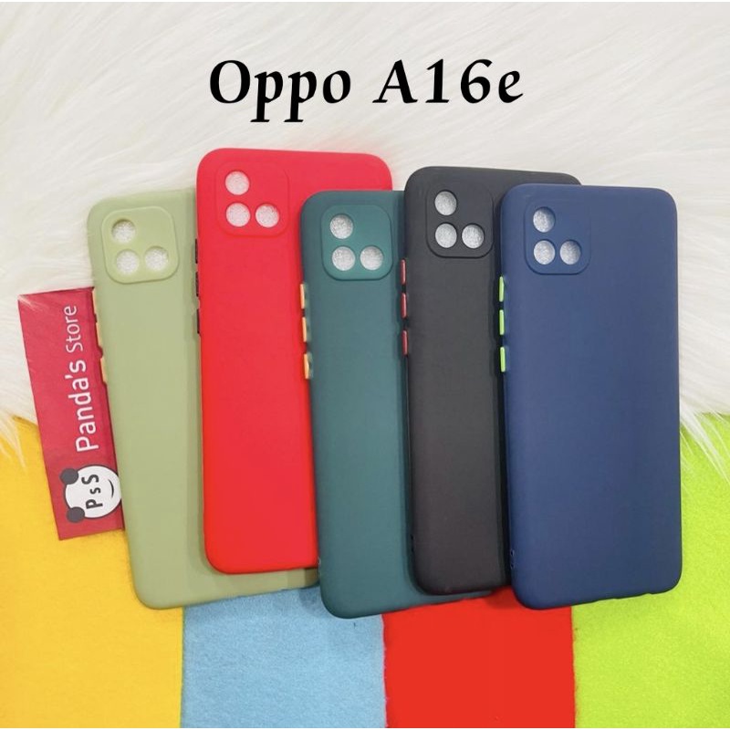 Case Oppo A16e A16k Babycase + Pelindung Kamera, Makaron Full Color (PsS)