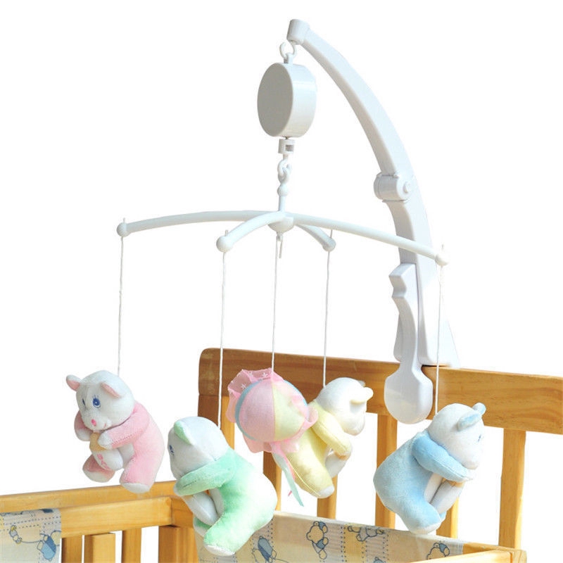 Baby Toddler Mobile Crib Bed Toy Clockwork Movement Music Box Infant Bell Hanger Other Electronic Learning Toys Toys Hobbies Worldenergy Ae