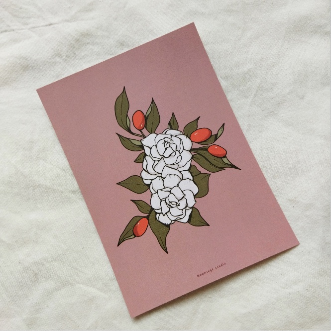 

Blossom A6 Art Print / postcard