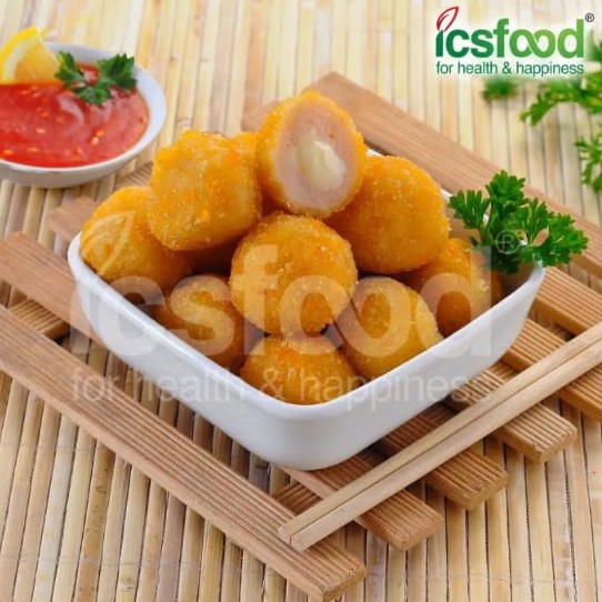 

CHEESE SHRIMP BALL 1000 GRAM FROZEN FOOD - ICS FOOD - TANPA PENGAWET