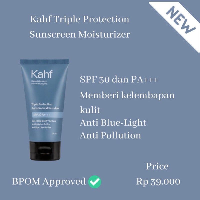 kahf sunscreen moisturizer