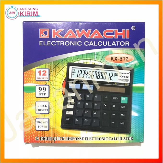 

[BISA COD] Kalkulator Kawachi KX-512 KX 512 KX512 KAWACHI KX-512 12 DIGIT Elektronic Grosir Murah KAWACHI KX-512