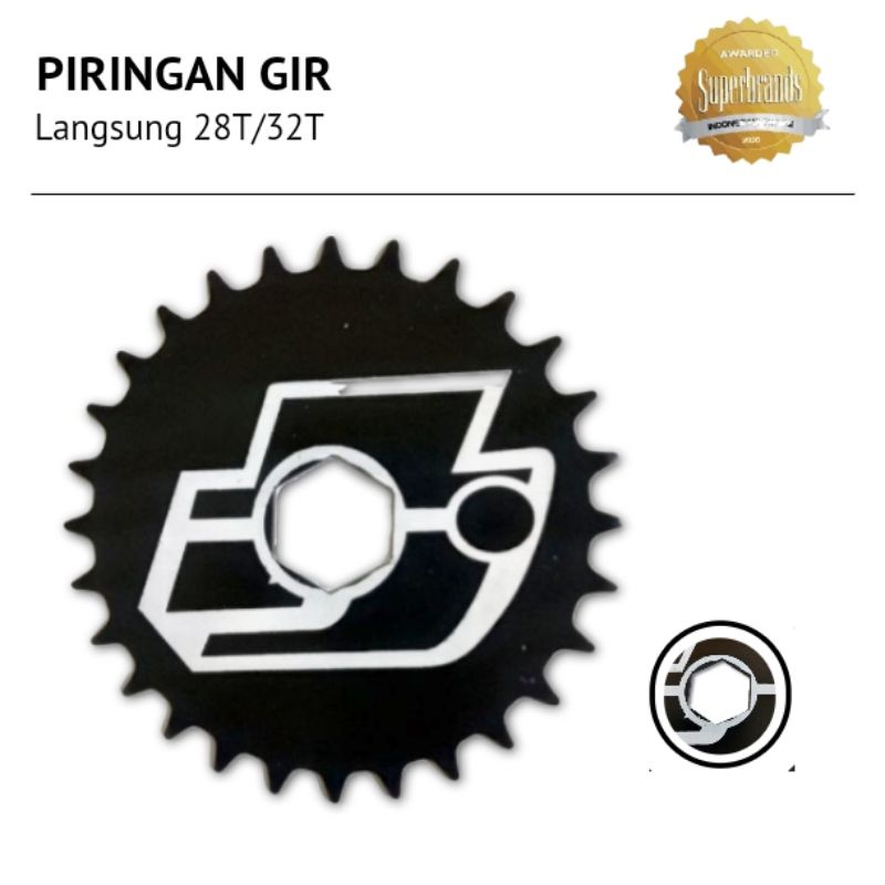 piringan gir sepeda bmx  32T / 28T / crank