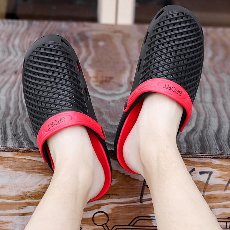 Sandal Sepatu Slop Karet Pria Sendal Kodok Santai Sandal Selop Outdoor