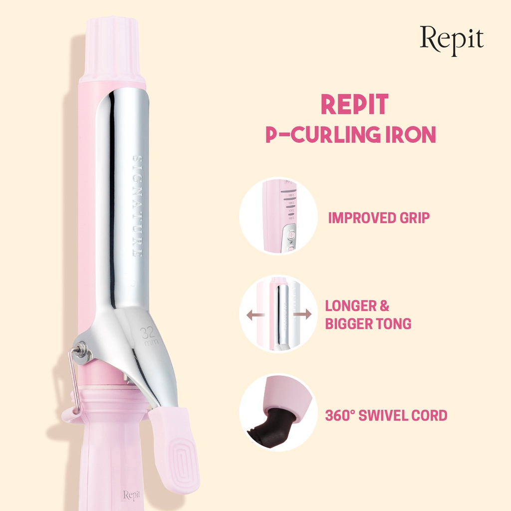Repit L Curling Iron 28mm Free Scalp Comb