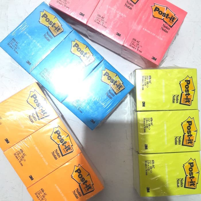 

Post it 3M 656 Warna 50 mm x 76 mm