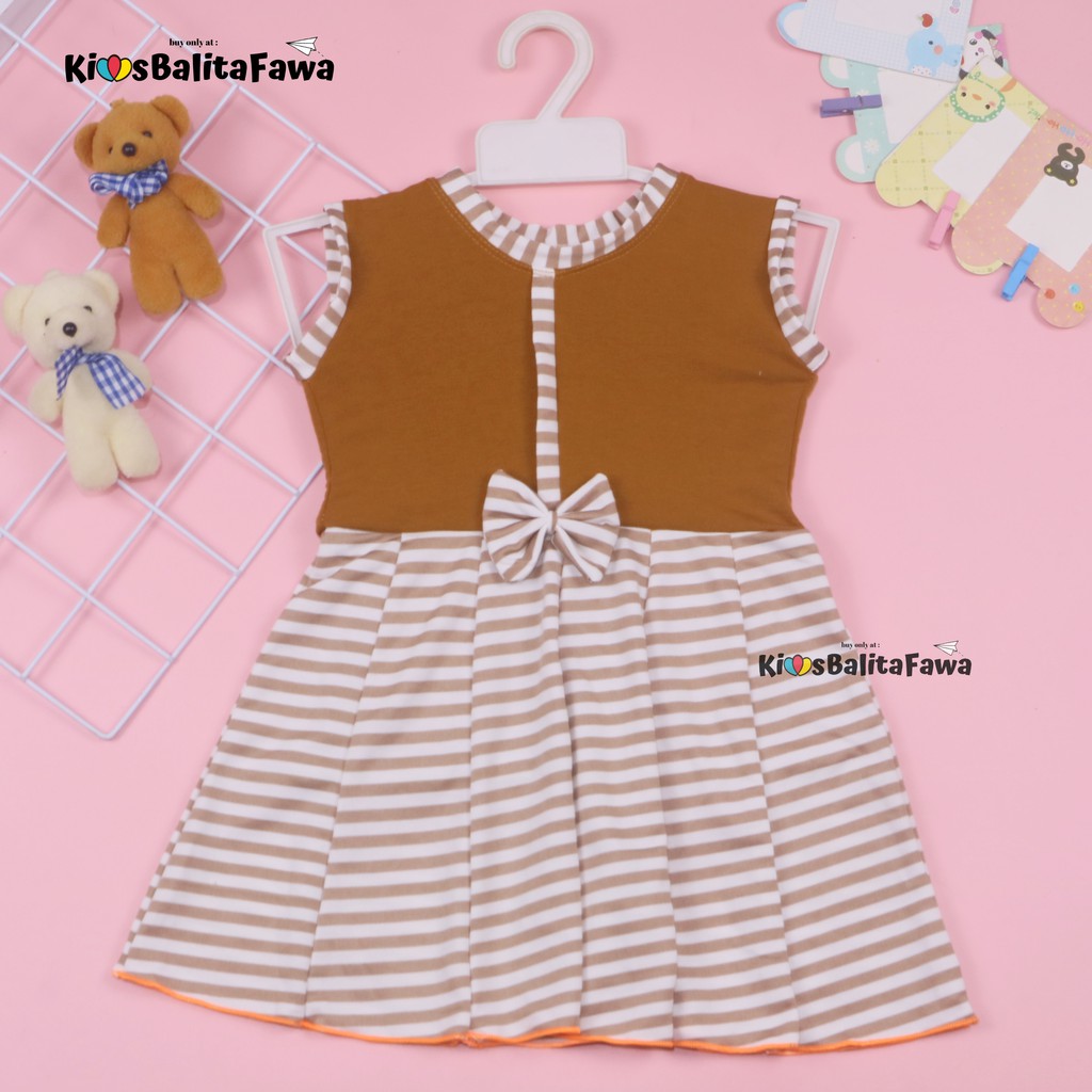 Dress Lala uk. 3-4 th / Dress Balita Dress Anak Cewek Dress Import Dress Yukensi Dress Anak Murah