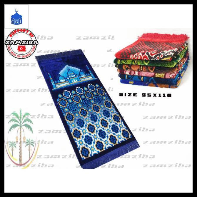 TERLARIS SAJADAH BULU HALUS 55X110 TURKEY TURKI OLEH OLEH UMROH 