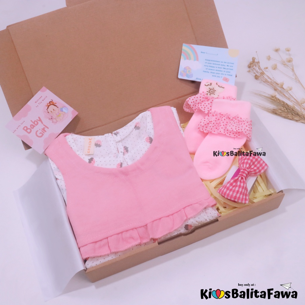 [ADORABLE] Hampers Baby Girl 0-30 Bulan / Kado Lahiran Hadiah Bayi Perempuan Bulan New Born Gift Dress