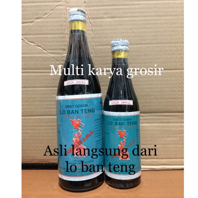 arak gosok lo ban teng lobanteng Special ada isi ramuan obat 650ml