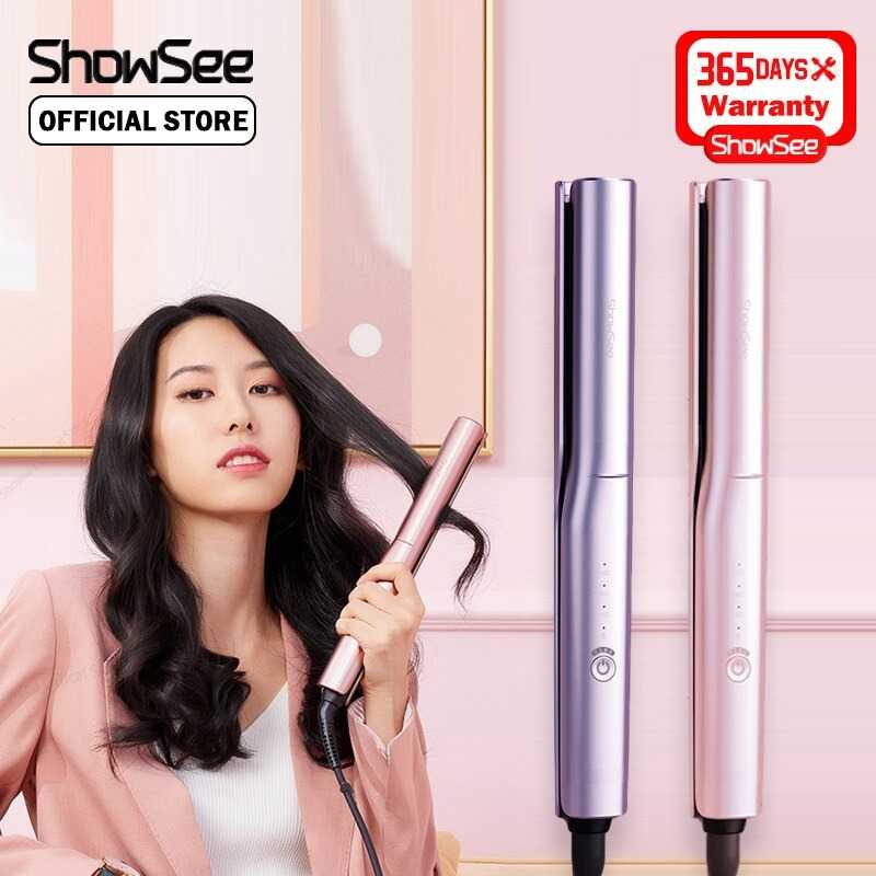 GIJ - ShowSee Catok Pelurus Rambut Hair Straightening Curling Comb E2-V/E2-P