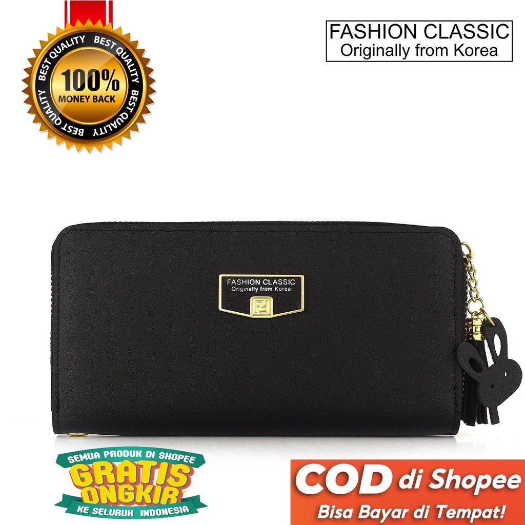 TOKOKOE - Dompet Wanita Cantik Model Panjang Korea Original - Fashion Classic FC Series