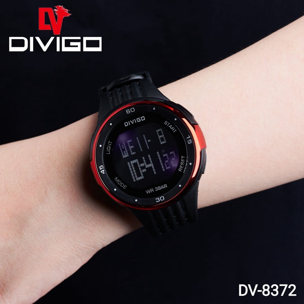 Jam Tangan Digital Pria DV-8372 Water Resistant 3ATM