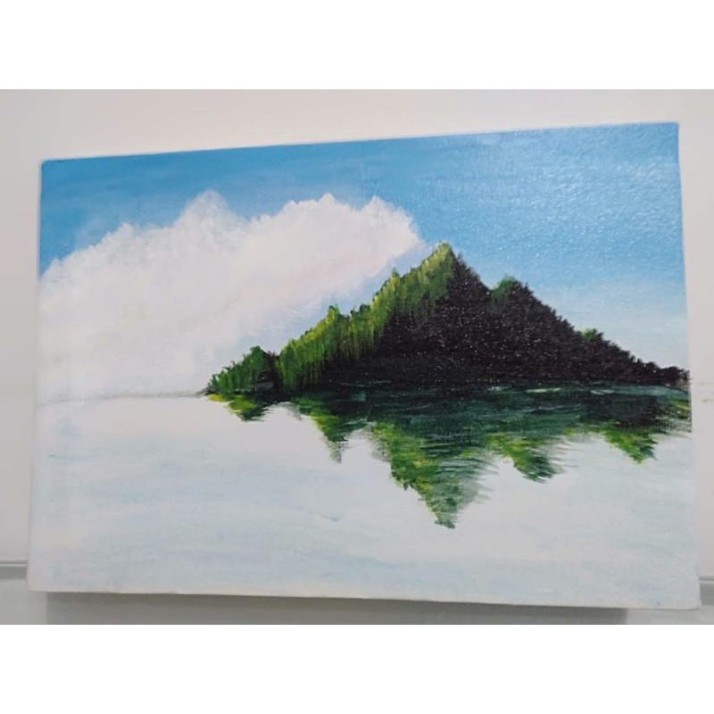 PO Remake Jk In The Soop Painting Lake and Mountain