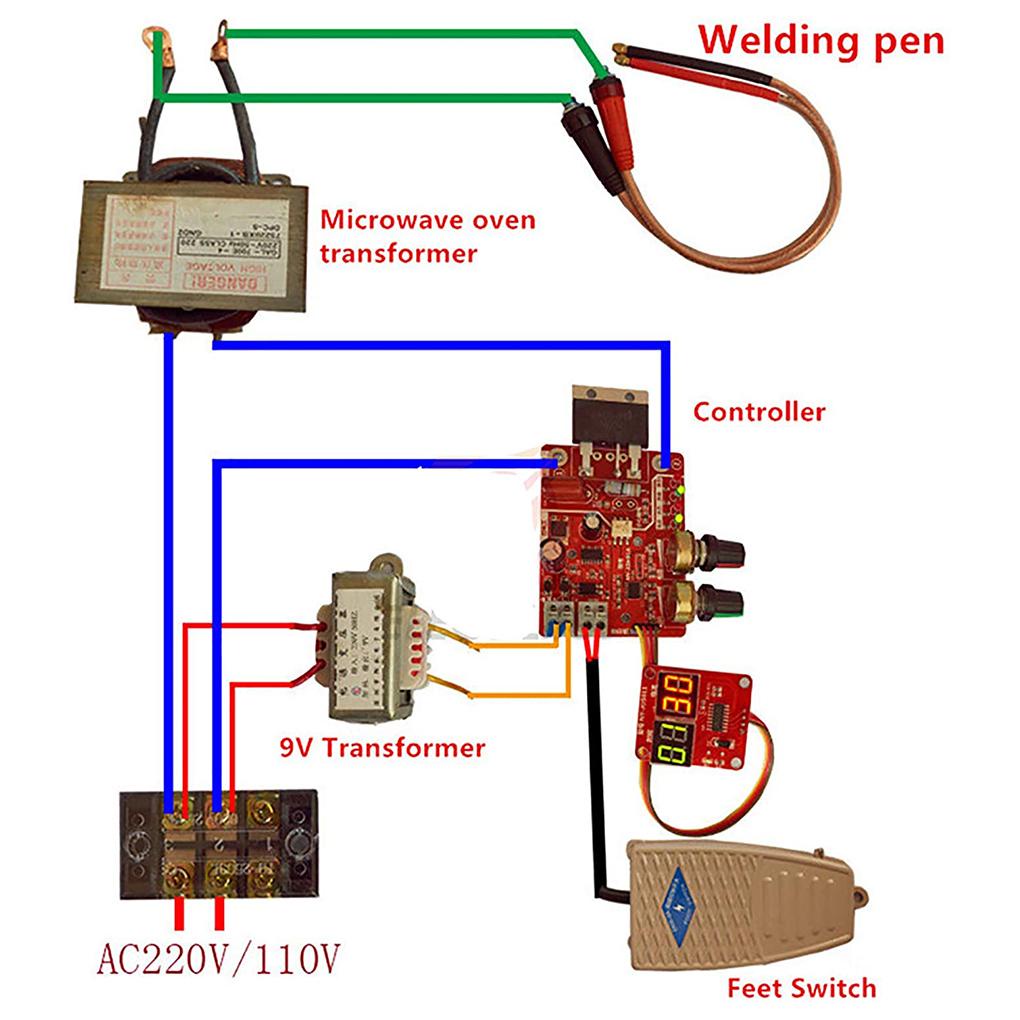 Papan Sirkuit Panel Kontrol Pengelasan Listrik Digital 100A (house2020)