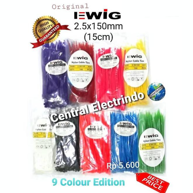 

Kabel Ties Warna 2.5Mmx15Cm. - Hitam Produk Real Picture