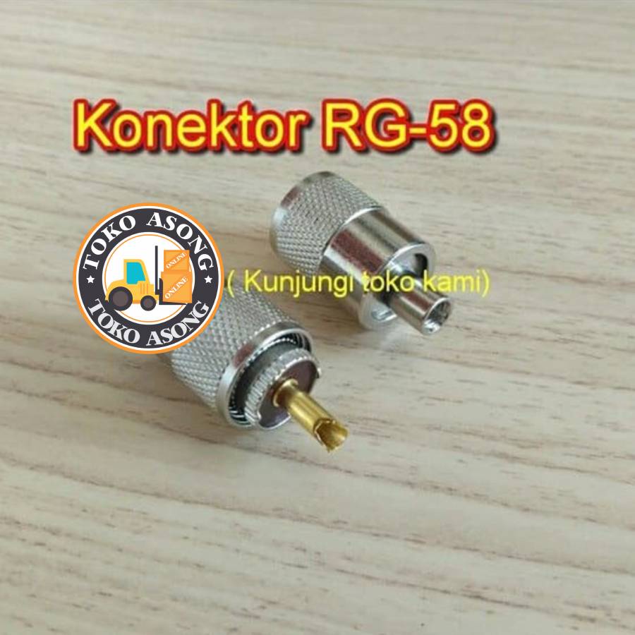 Konektor rg58 connector kabel antena radio rg 58 cable
