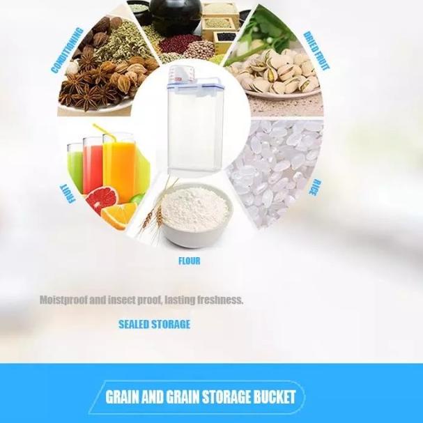 ✹ Dispenser Kontainer Container Tempat Wadah Penyimpanan Tepung Beras ֍