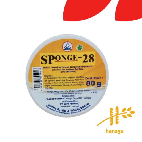 

Sponge 28 Cup 80gr Cake Emulsifier