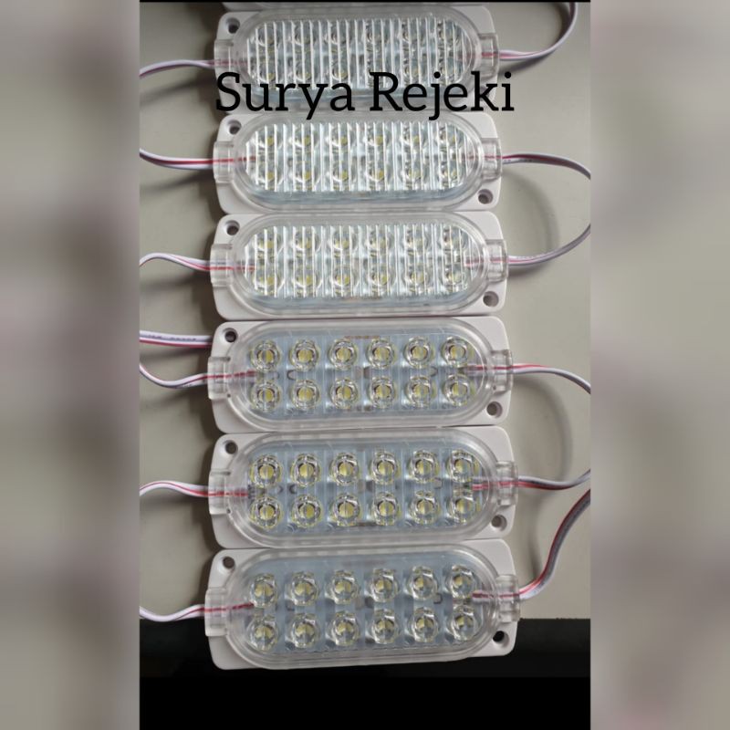 Lampu Led 12 Mata 12 Volt / Led Modul 12 Mata 12V Putih