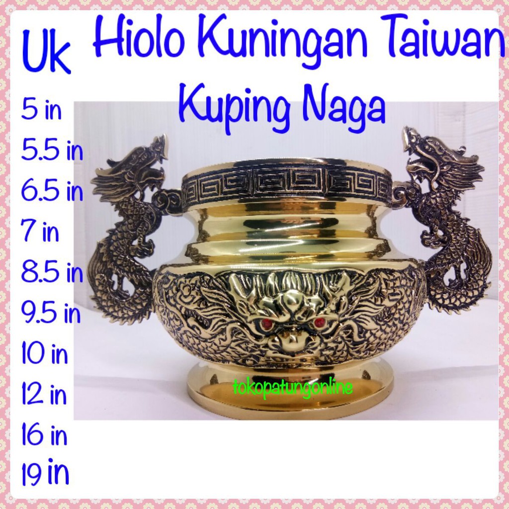 Hiolo Kuningan Taiwan Kuping Naga 12in