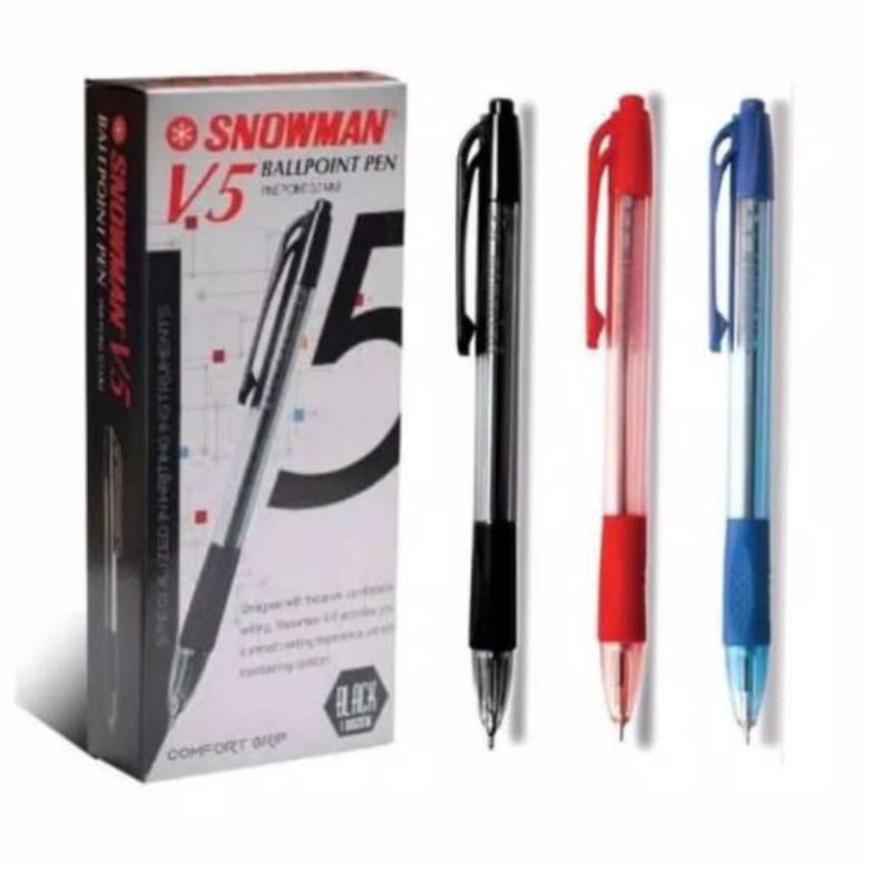 

(Satuan)PULPEN SNOWMAN V5(pulpen anti bocor)- 1 pcs