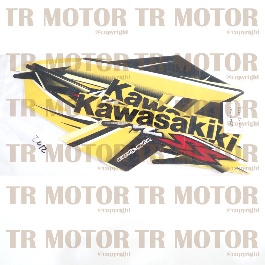 Stiker Motor Ninja SS 2012 Sticker Striping Lis Full Set Motor