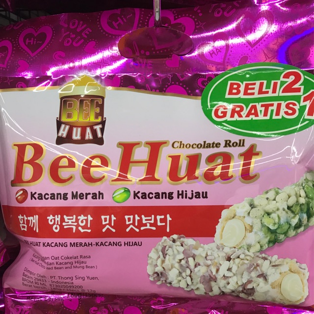 

Bee huat kacang merah dan hijau