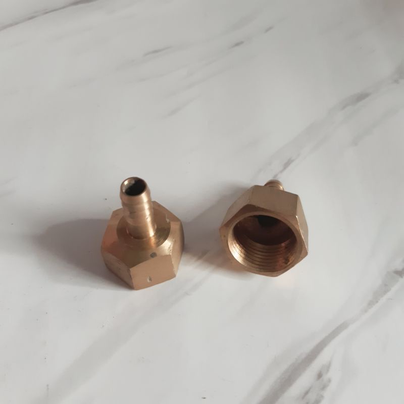 Nosel kompor water heater nepel selang gas 1/2 inch nozel sok