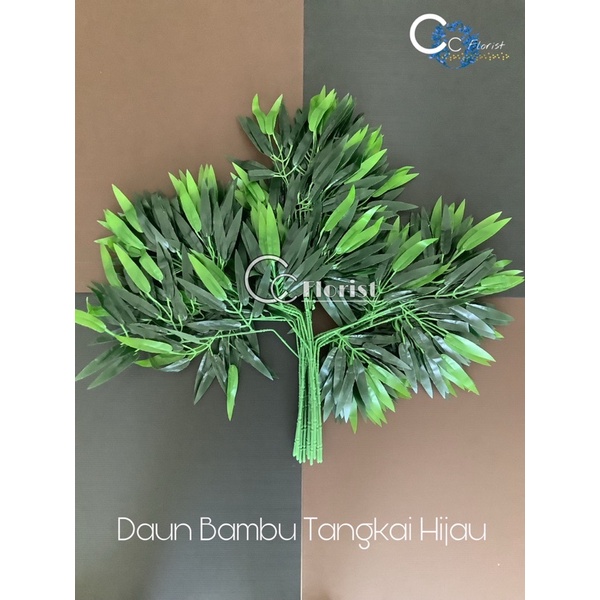 Daun Bambu Plastik Hias Dekorasi Lusin