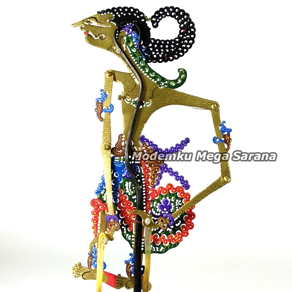 Souvenir Wayang Kulit Mini Caperan Super 20 Cm - Sadewa Sadewo