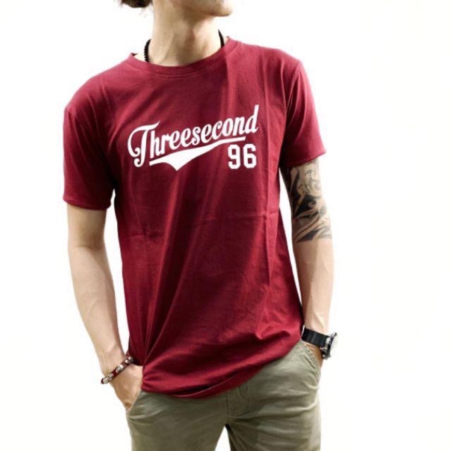 Kaos pria distro threesecond 96 t shirt distro t shirt pria