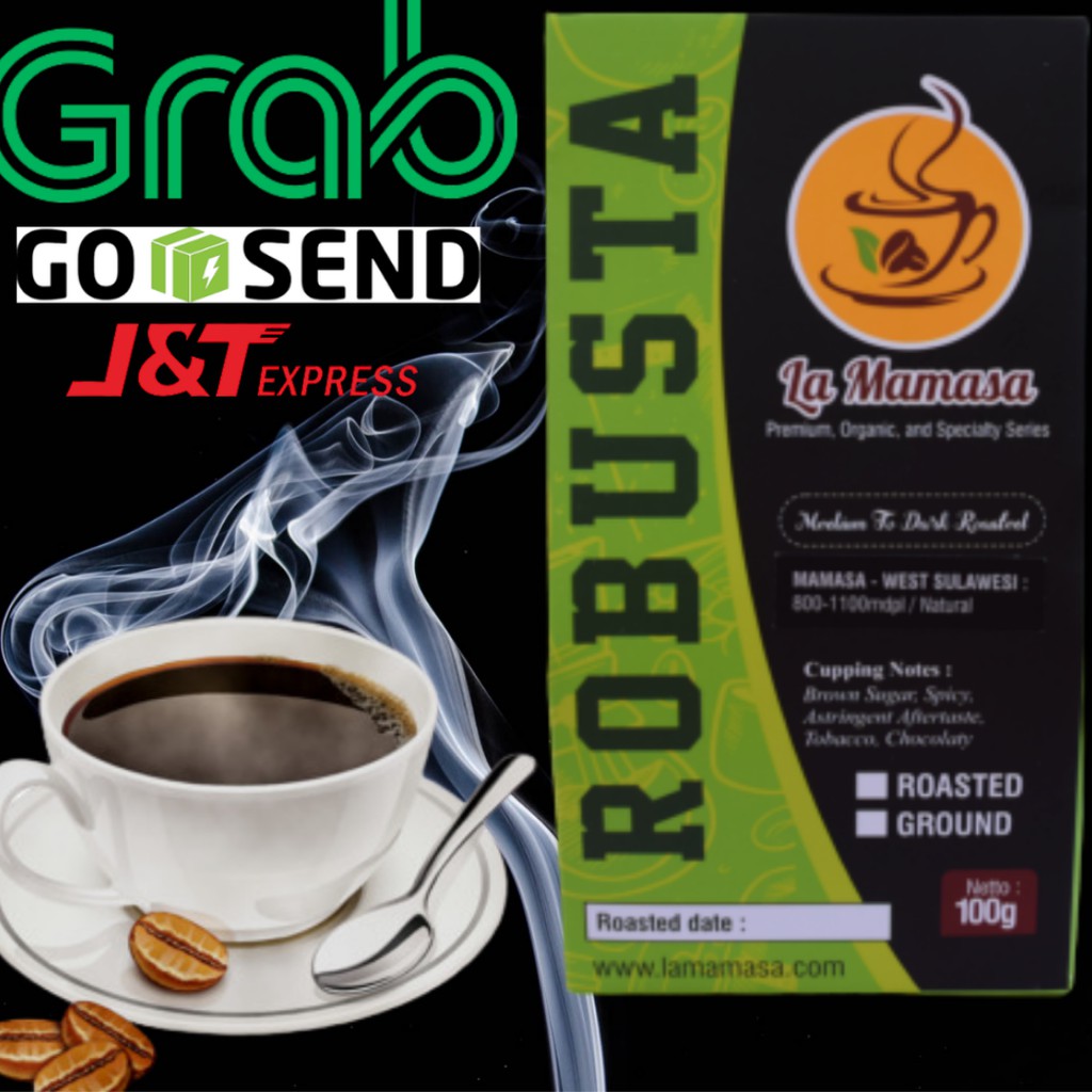 

KOPI BUBUK ROBUSTA 100 GRAM SPECIALTY LA MAMASA SULAWESI