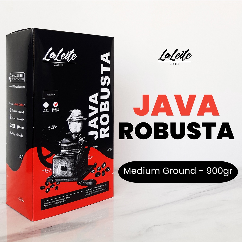 

Kopi Java Robusta 900g - Medium Grindsize (bubuk medium)
