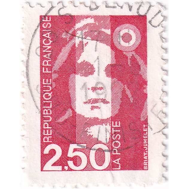 

Prangko France 1991 - "Marianne" - New Values - 2.50Fr