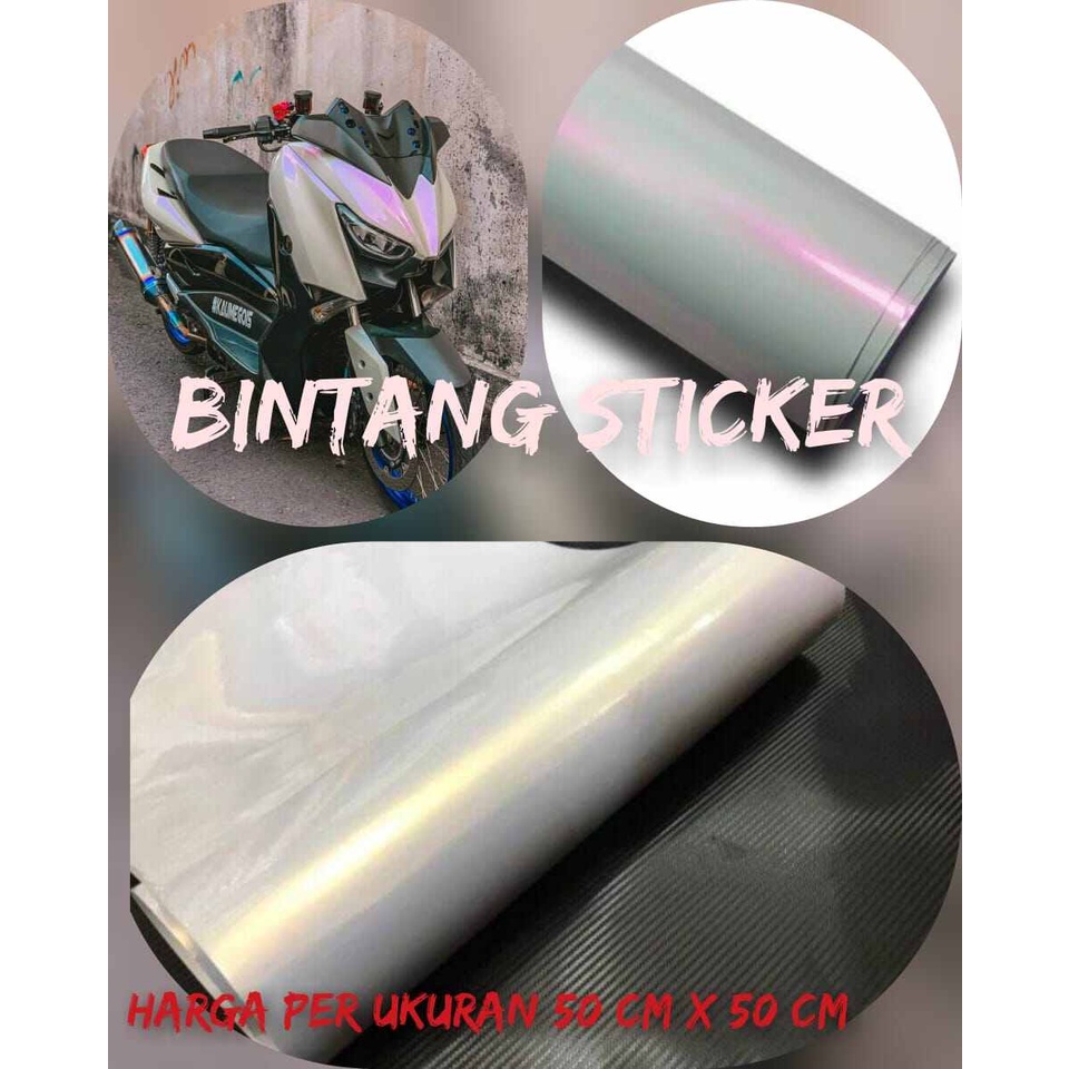 SKOTLET MOTOR SKOTLET PUTIH MUTIARA SKOTLET PUTIH GLOSY SKOTLET LEBAR 50 CM