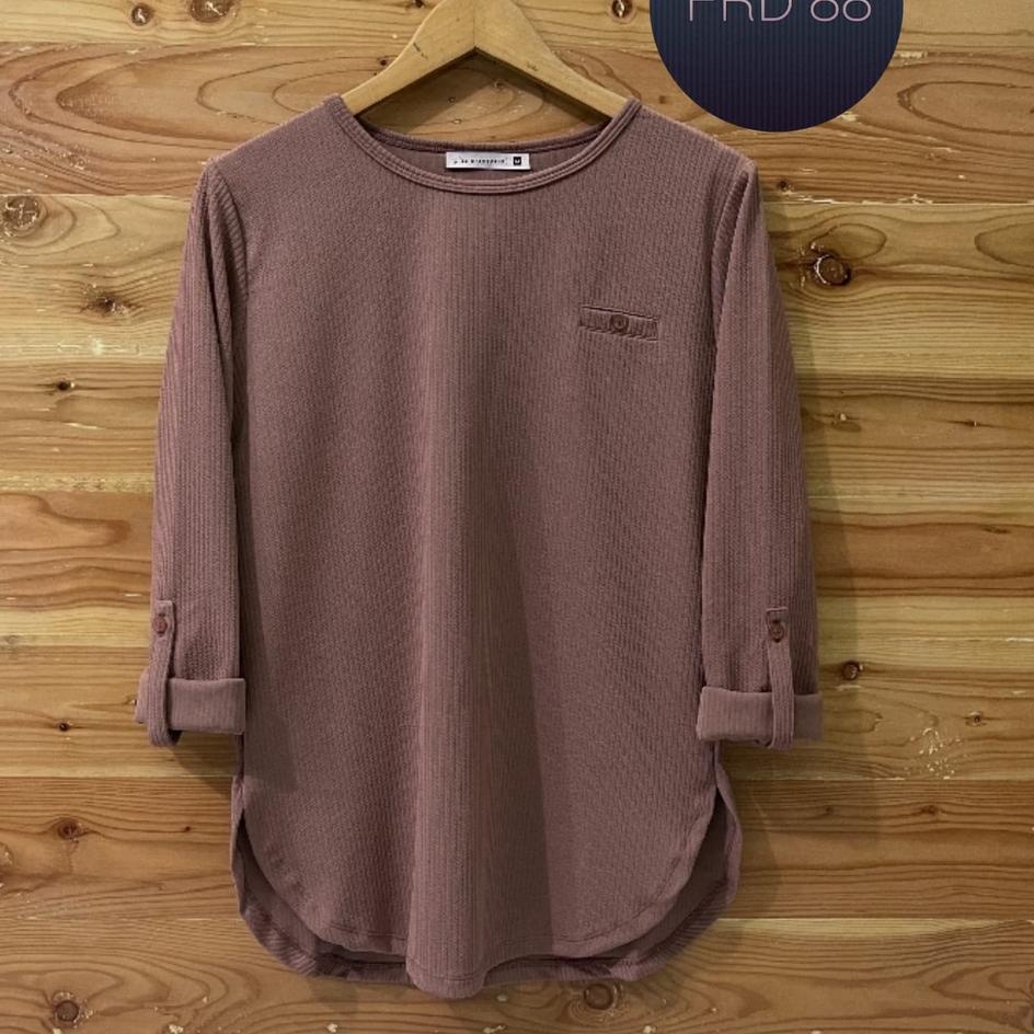 KAOS/ATASAN FH3NOMENAL BRANDED LENGAN PANJANG/BAJU SIMPEL ELEGAN MODIS WANITA LENGANG PANJANGDI /BAJ